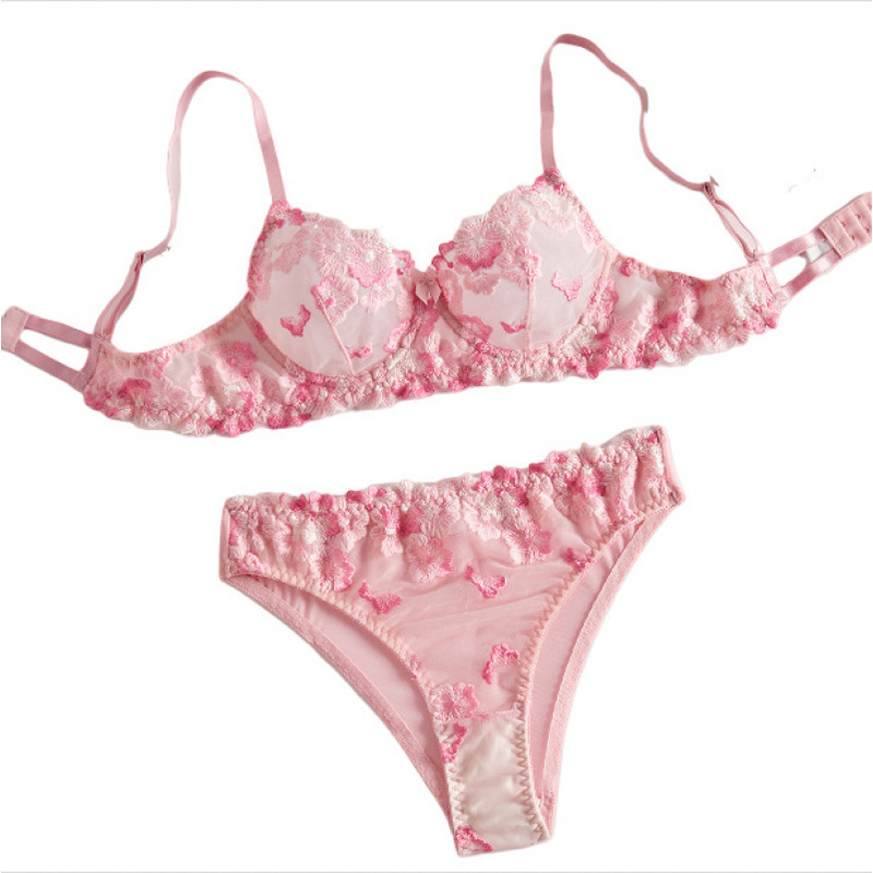 Bikini-Dessous-Set mit transpa – Sheer Bra Lace Bewertung und Preis